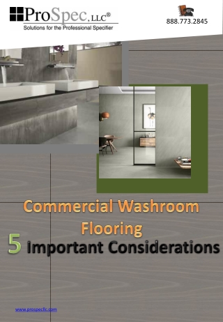 Commercial Washroom Flooring -- 5 Important Considerations
