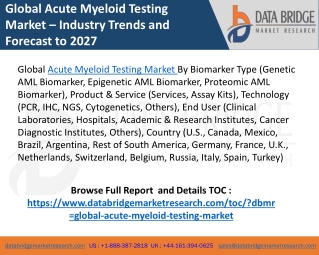 Global Acute Myeloid Testing Market