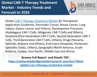 Car t therapy treatment market