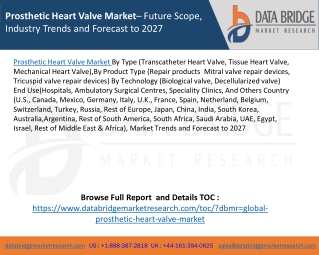 Prosthetic Heart Valve Market– Future Scope, Industry Trends and Forecast to 2027
