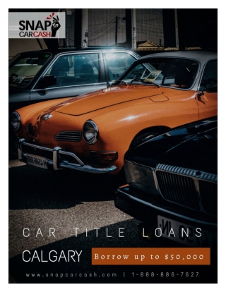 How Car Title Loans Calgary Will Fulfill Your Immediate Cash Needs?