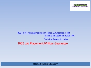 HR Generalist Training Institute in Noida | HR Training Institute in Noida