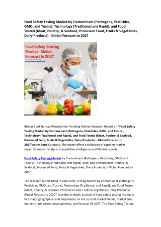 Food Safety Testing Market - Global Forecast to 2027