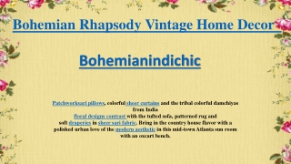 Bohemian Rhapsody Vintage Home Decor  