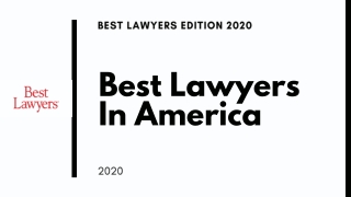 Best Lawyer in America - 27 Eddition of Best Lawyers