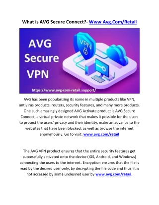 What is AVG Secure Connect?- Www.Avg.Com/Retail