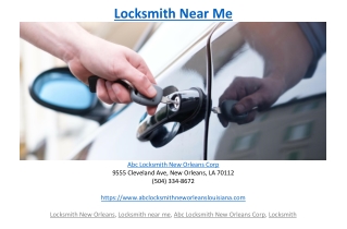 Locksmith Near Me