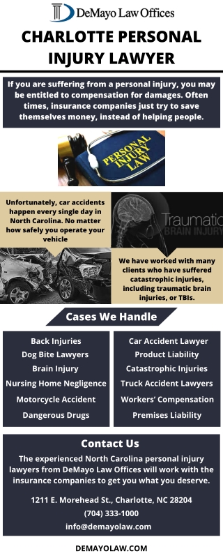 Charlotte Personal Injury Lawyer - DeMayo Law Offices, LLP