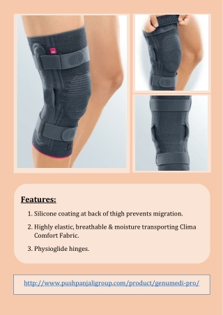 Genumedi  Pro hinged knee support | Pushpanjali medi India Pvt Ltd