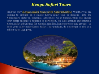 Kenya Safari Tours