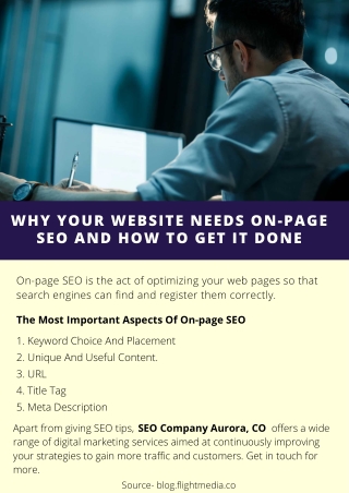 Why Your Website Needs On-Page SEO And How To Get It Done