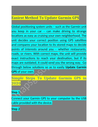 call  1-800-368-9412 how to update my garmin gps