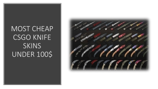 MOST CHEAP CSGO KNIFE SKINS UNDER 100$