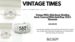 Stunning Vintage Diamond Engagement Rings Online from Vintage Times