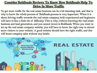 Consider Boldleads Reviews To Know How Boldleads Help To Drive In More Traffic