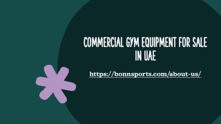 Commercial GYM Equipment for sale in UAE