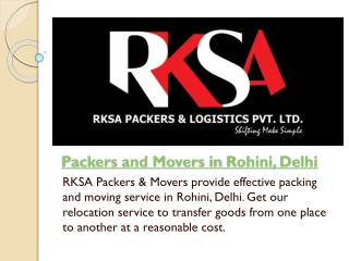 Packers and Movers in Rohini