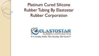 Leading Platinum Cured Silicone Rubber Tubing