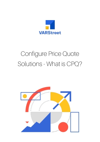 Configure Price Quote Solutions - CPQ Software