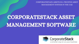 CorporateStack Asset Management Software