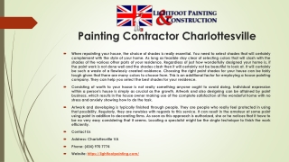 Painting Contractor Charlottesville