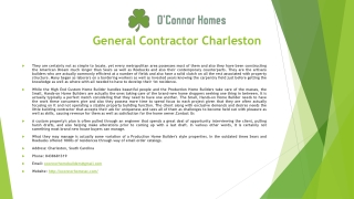 General Contractor Charleston