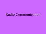 Radio Communication