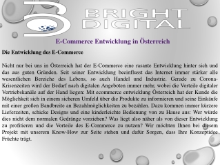 E-Commerce Entwicklung in Österreich