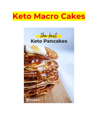 Keto Macro Cakes