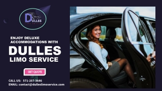 Enjoy Deluxe Accommodations with Dulles Limo Service