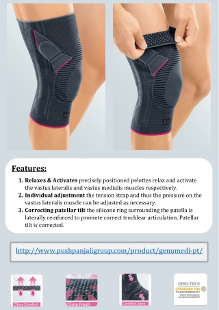 Genumedi Pt knee support | Pushpanjali medi India Pvt