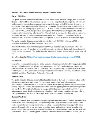 Modular Data Center Market Research Report- Forecast 2022