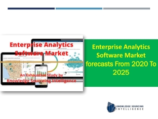 Enterprise Analytics Software Market to grow at a CAGR of 7.24% (2020-2025)