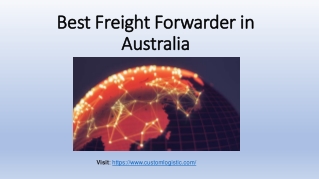 Best Freight Forwarder in Australia