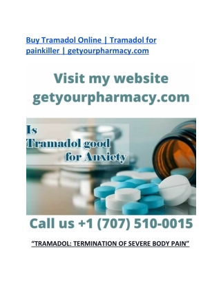 Buy Tramadol Online | Tramadol for painkiller | getyourpharmacy.com