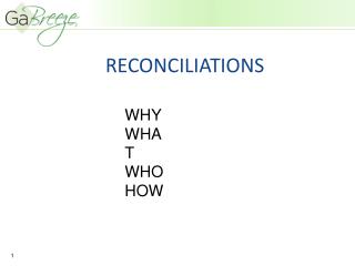 RECONCILIATIONS