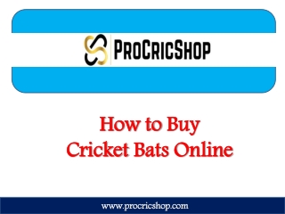 Buy Cricket Bats Online