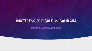 Mattress for sale in Bahrain