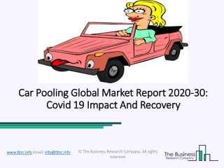 Car Pooling Market 2020 Segmentation Analysis, Key Players Forecast To 2023