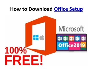 Office Setup - Download and install Microsoft 365 or Office 2019 on PC or Mac