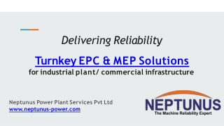 Turnkey EPC & MEP Solutions for industrial plant/ commercial infrastructure