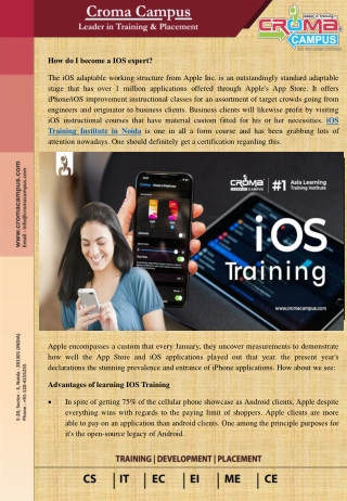 iOS Training Institute in Noida