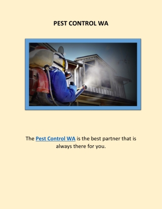 PEST CONTROL WA