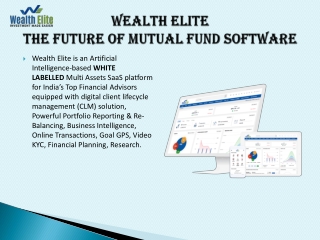 Why Mutual fund software attract more customers for advisors?