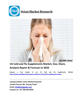 US Cold and Flu Supplements Market Size, Industry Trends, Share and Forecast 2020-2026