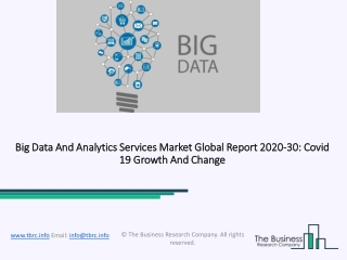 2020 Impact Of Covid-19 On The Big Data And Analytics Services Market Growth And Trends