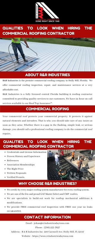 Qualities to Look When Hiring The Commercial Roofing Contractor