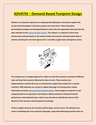 ADVATIX – Demand Based Footprint Design