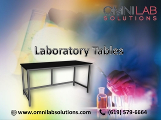 Laboratory Tables enhance the research process and make the labs more flexible: OMNI Lab Solutions