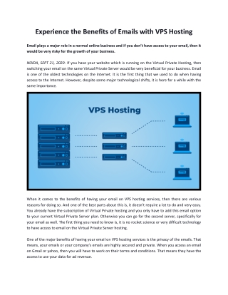 Experience the Benefits of Emails with VPS Hosting